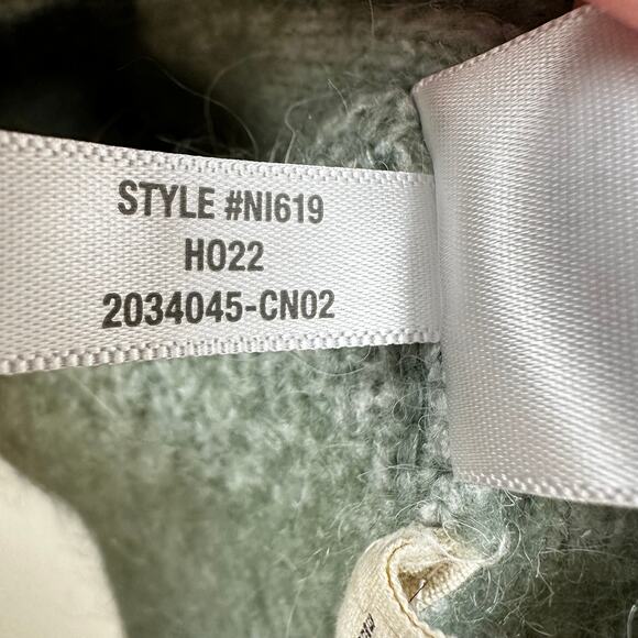 Madewell Cable Havener Pullover Sweater Wool Alpaca Cable Knit Sage 3X Boxy - Picture 15 of 16